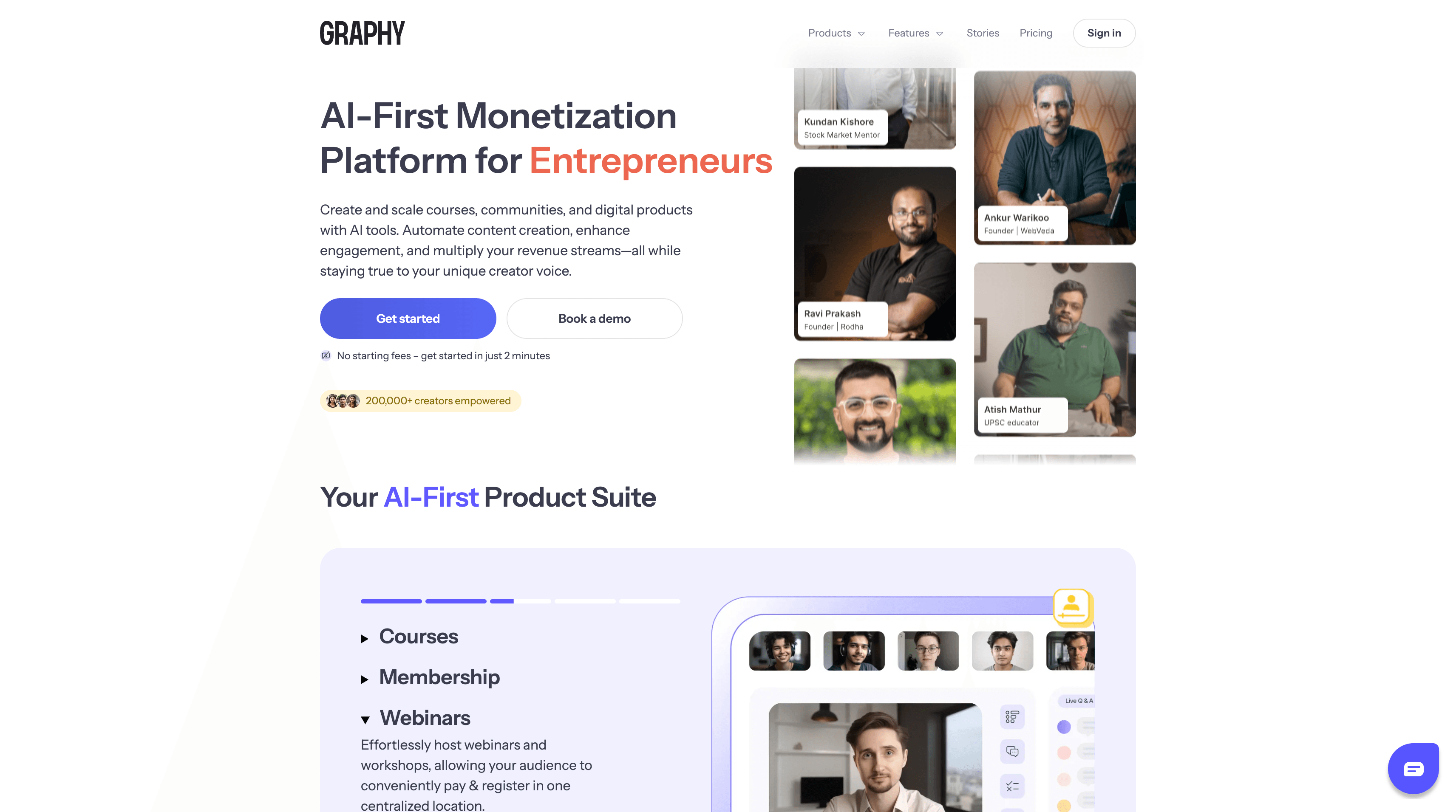 Project showcase - graphy